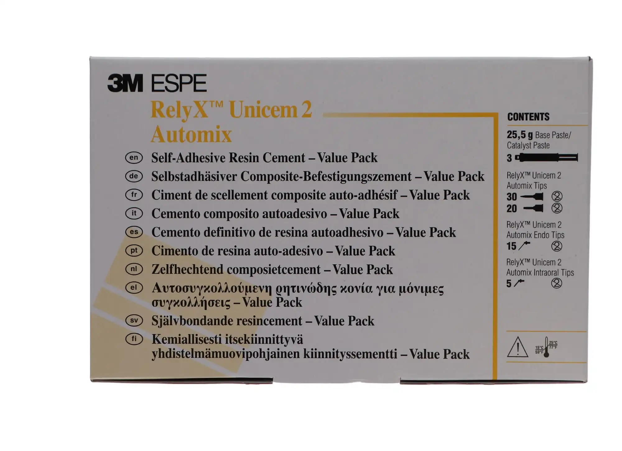 3M RelyX Unicem 2 Automix Self-Adhesive Resin Cement Value Pack, A2 Universal, 3 x 8.5 g Syringes, 56849 thumbnail 14