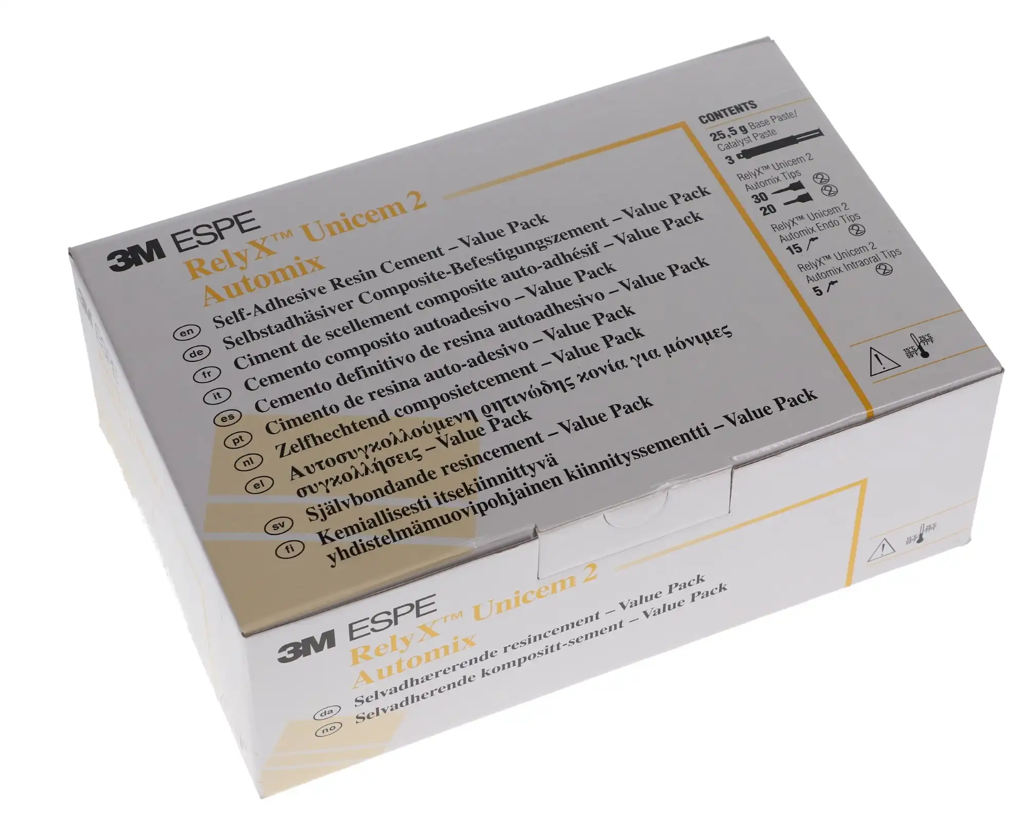 3M RelyX Unicem 2 Automix Self-Adhesive Resin Cement Value Pack, A2 Universal, 3 x 8.5 g Syringes, 56849 thumbnail 15