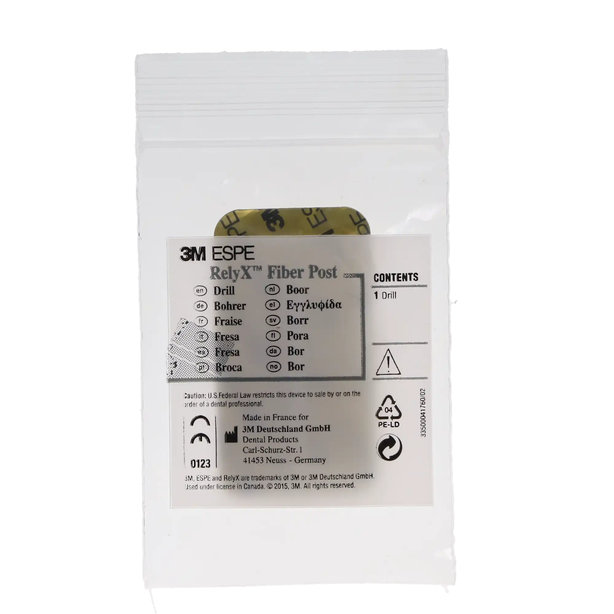 3M RelyX Fiber Post Drill, Size 1, 1.3 mm Diameter, Yellow, Refill, 1/Pk, 56864 thumbnail 8