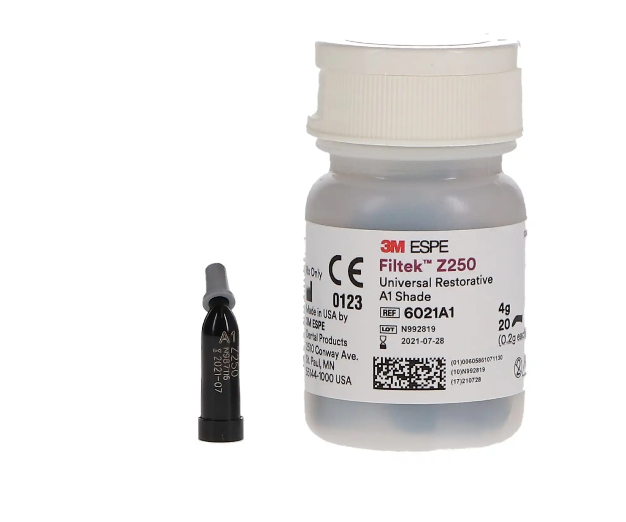 3M Filtek Z250 Universal Restorative Capsules, Shade A1, 0.2 g, 20/Pk, 6021A1 thumbnail 10