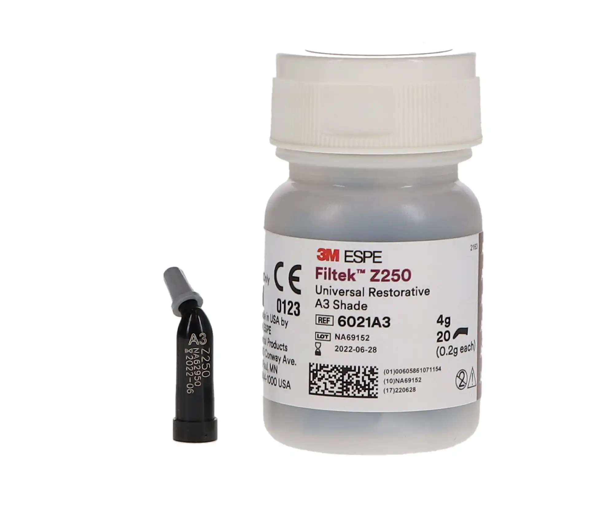 3M Filtek Z250 Universal Restorative Capsules, Shade A3, 0.2 g, 20/Pk, 6021A3 thumbnail 9