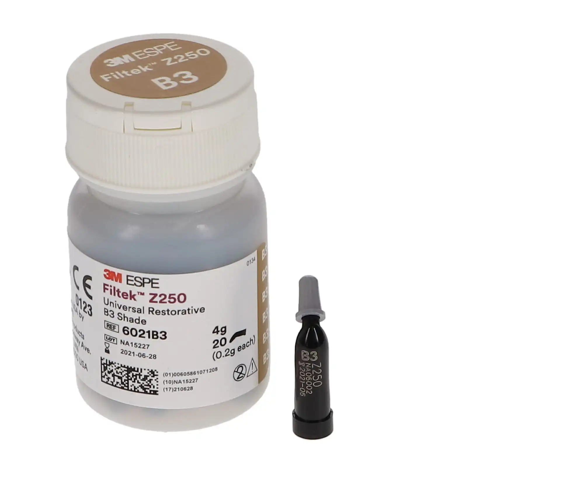 3M Filtek Z250 Universal Restorative Capsules, Shade B3, 0.2 g, 20/Pk, 6021B3 thumbnail 9