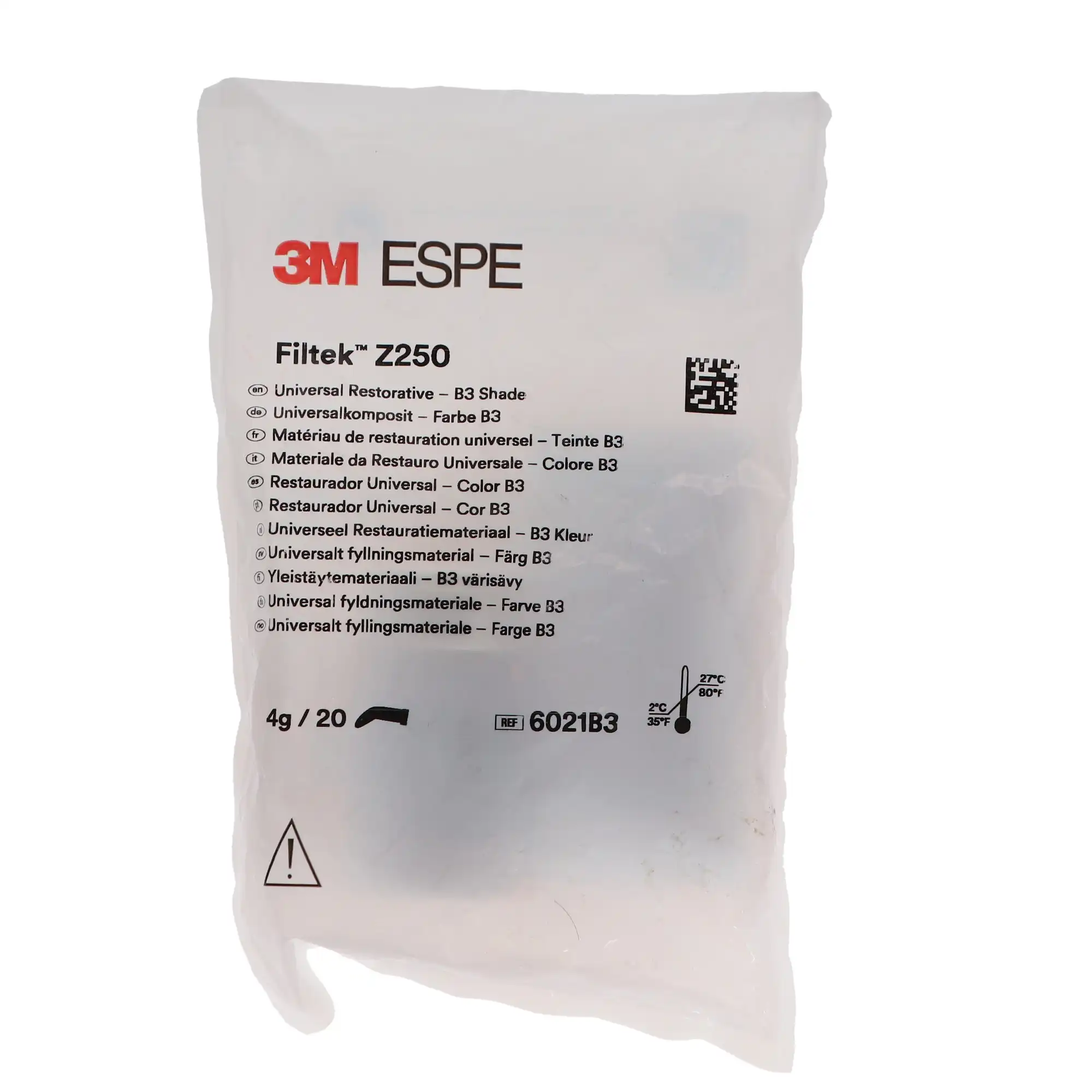3M Filtek Z250 Universal Restorative Capsules, Shade B3, 0.2 g, 20/Pk, 6021B3 thumbnail 11