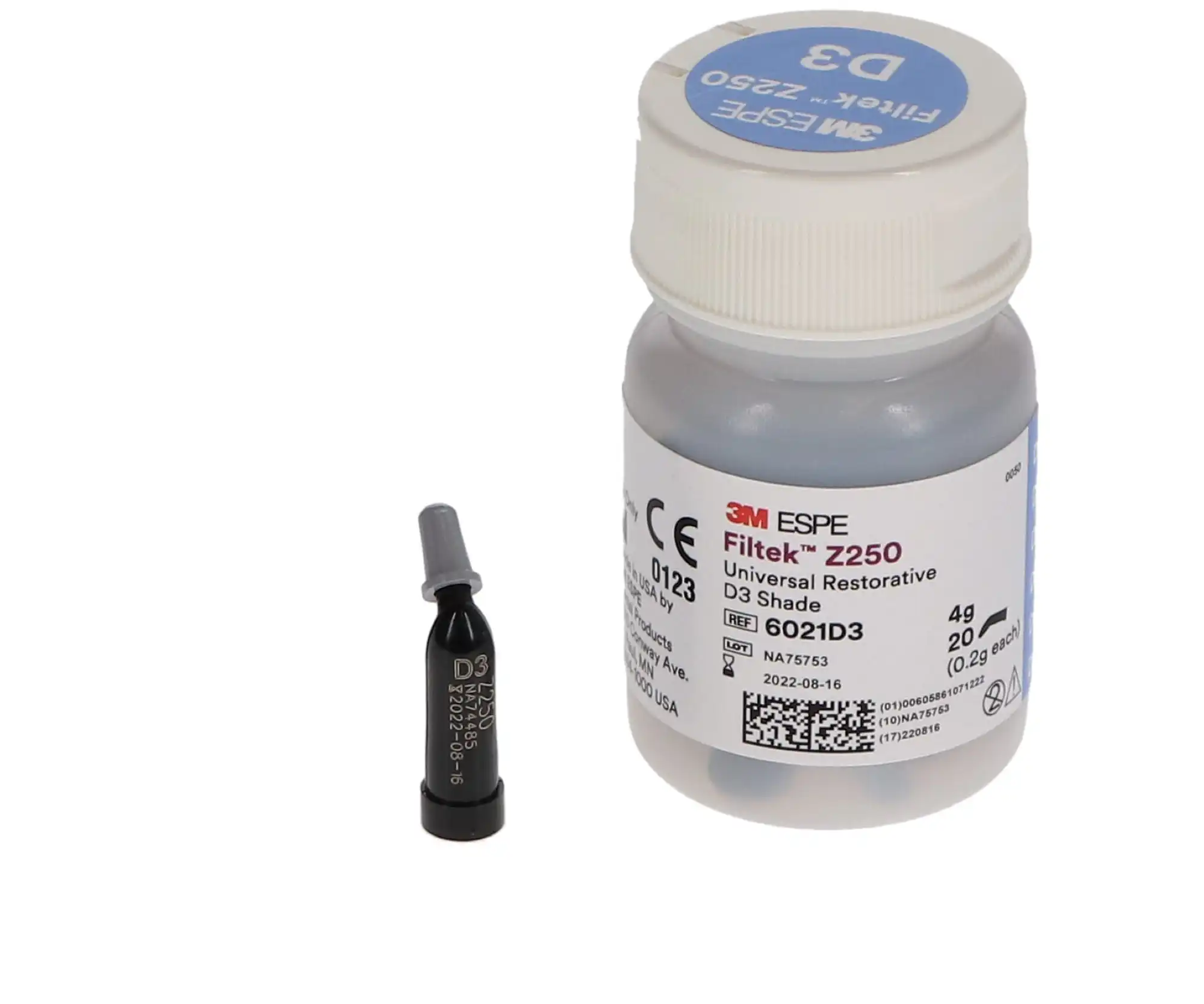 3M Filtek Z250 Universal Restorative Capsules, Shade D3, 0.2 g, 20/Pk, 6021D3 thumbnail 10