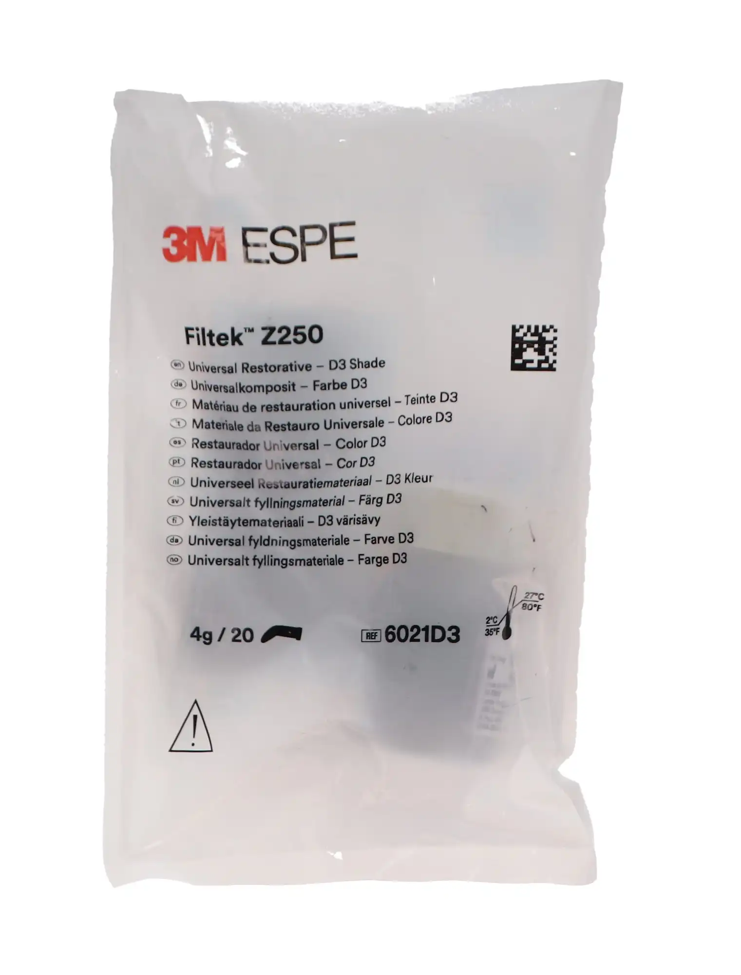 3M Filtek Z250 Universal Restorative Capsules, Shade D3, 0.2 g, 20/Pk, 6021D3 thumbnail 11