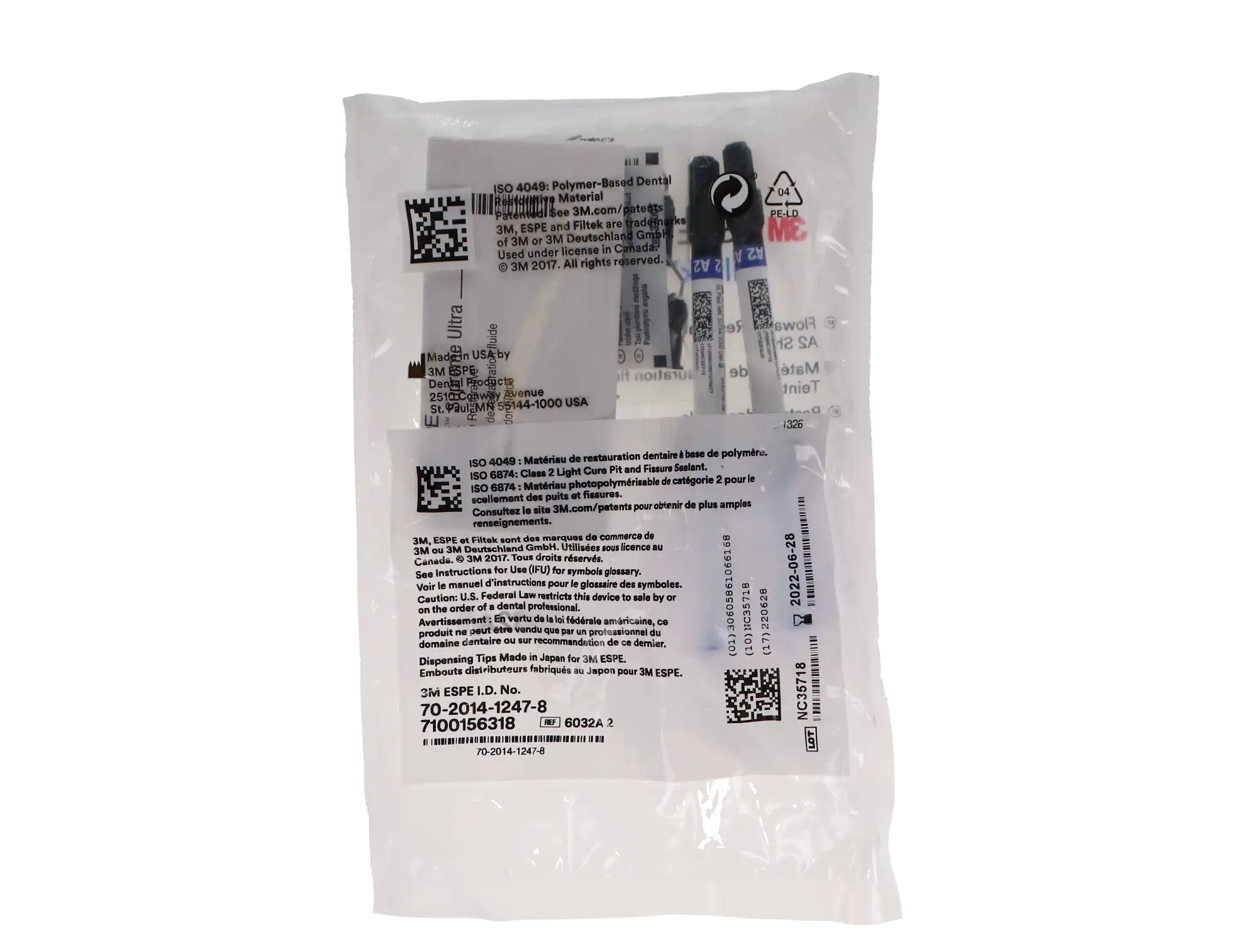 3M Filtek Supreme Ultra Flowable Restorative Syringe Refill, Shade A2, 2 g, 2/Pk, 6032A2 thumbnail 12