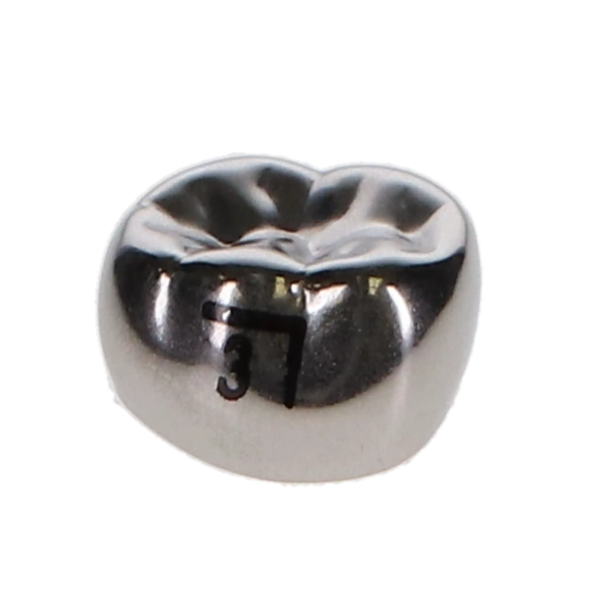 3M ESPE Stainless Steel Permanent Molar Crown, 6LR3, Lower Right First Permanent Molar, Size 3, 5/Box thumbnail 7