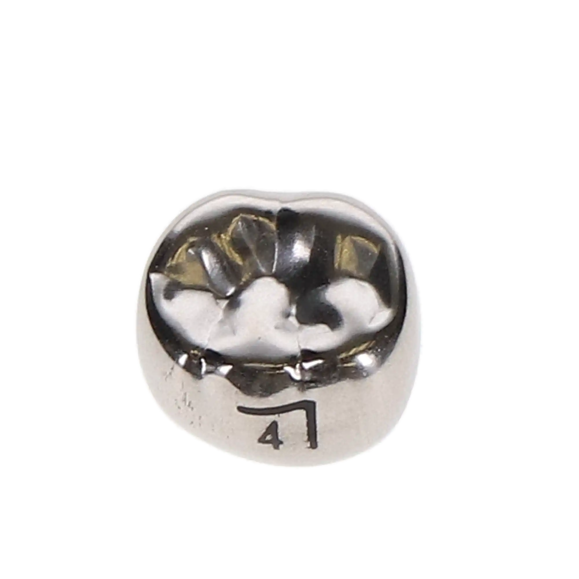 3M ESPE Stainless Steel Permanent Molar Crown, 6LR4, Lower Right First Permanent Molar, Size 4, 5/Box thumbnail 8