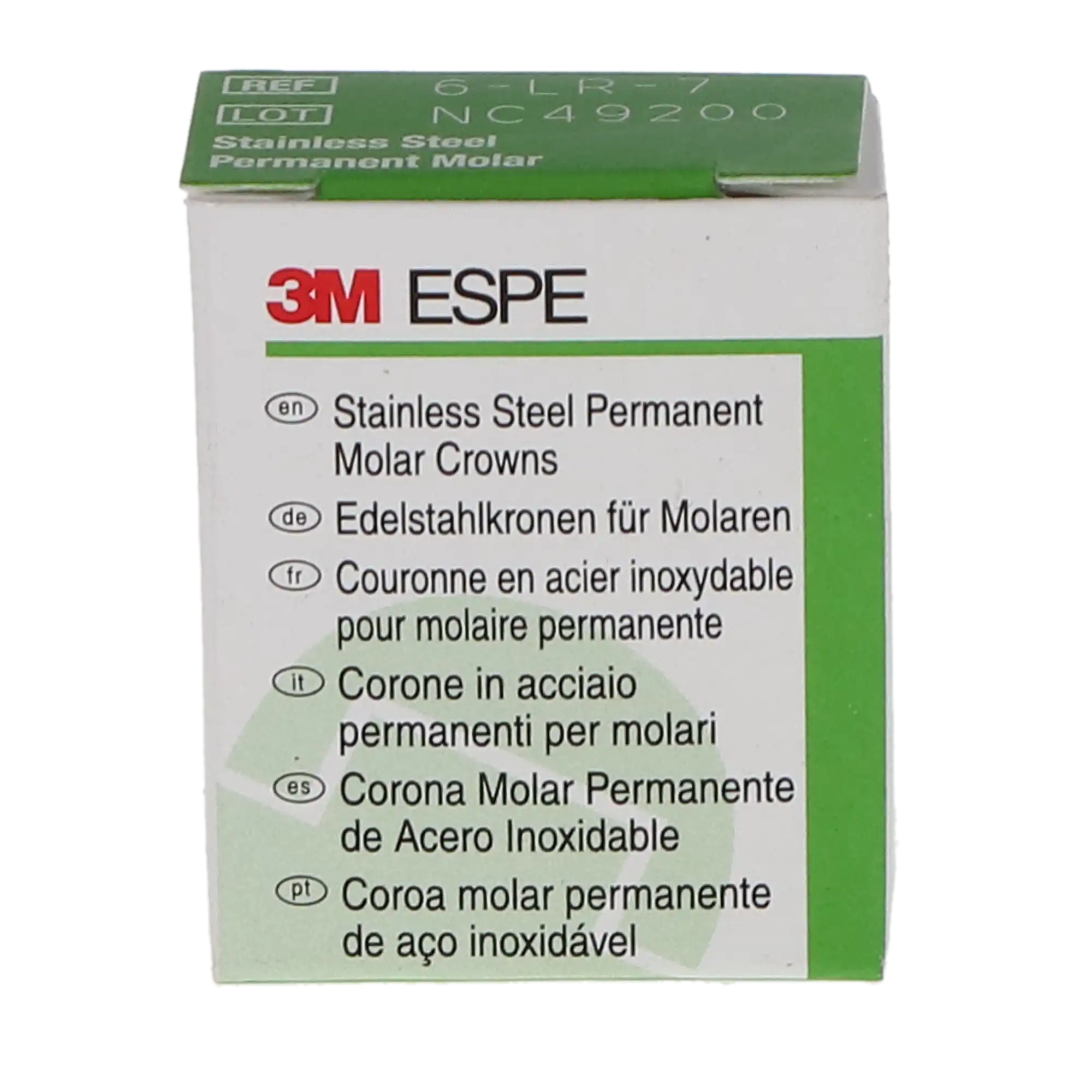 3M ESPE Stainless Steel Permanent Molar Crown, Size 6LR7, Lower Right First Permanent Molar, 5/Box, 6-LR-7 thumbnail 10