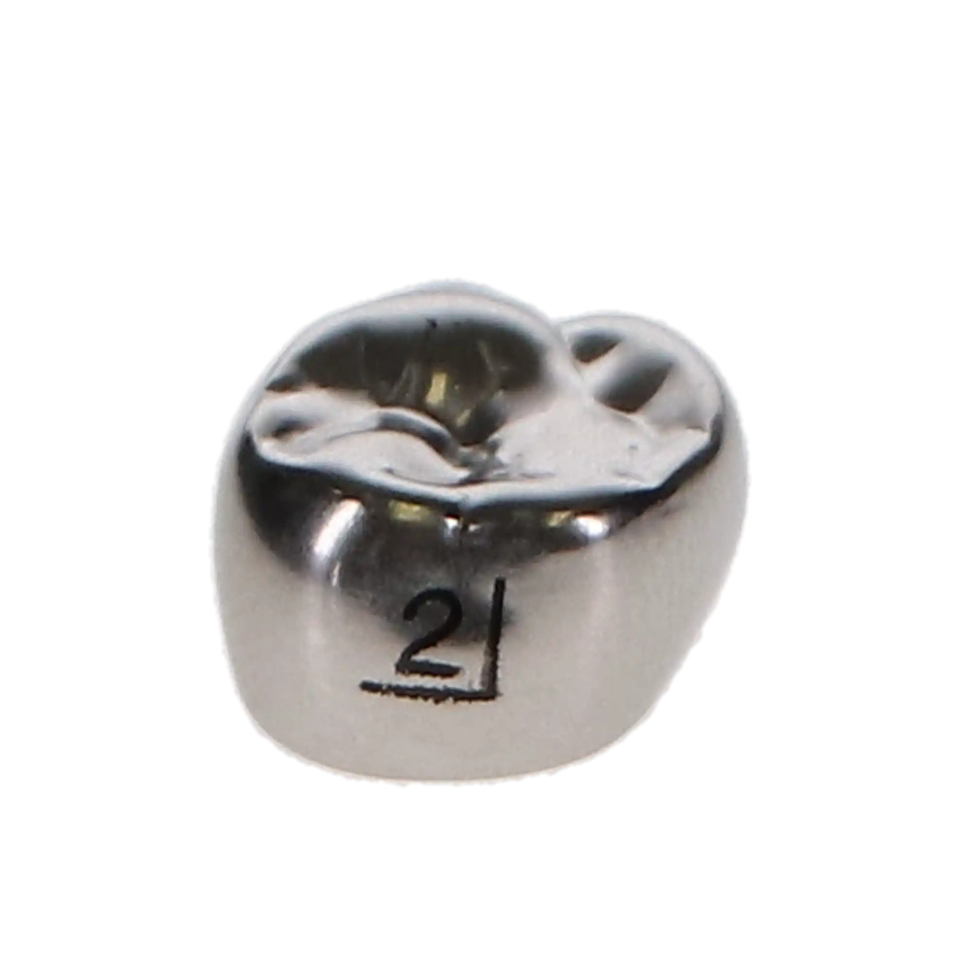 3M ESPE Stainless Steel Permanent Molar Crown, 6UR2, Upper Right First Permanent Molar, Size 2, 5/Box thumbnail 7
