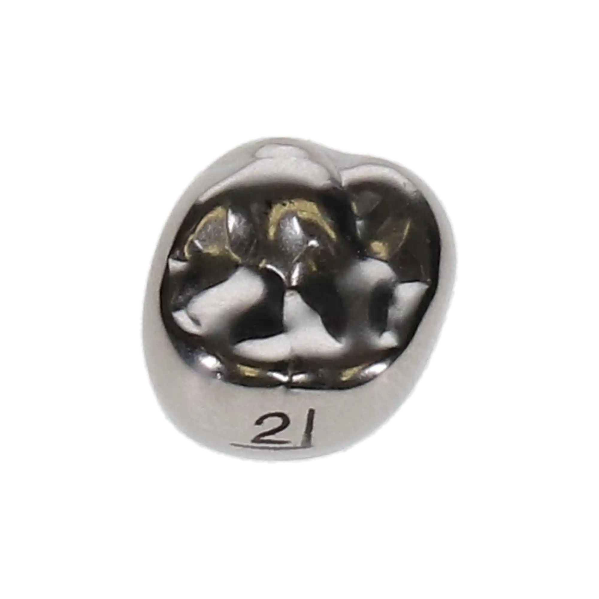 3M ESPE Stainless Steel Permanent Molar Crown, 6UR2, Upper Right First Permanent Molar, Size 2, 5/Box thumbnail 8