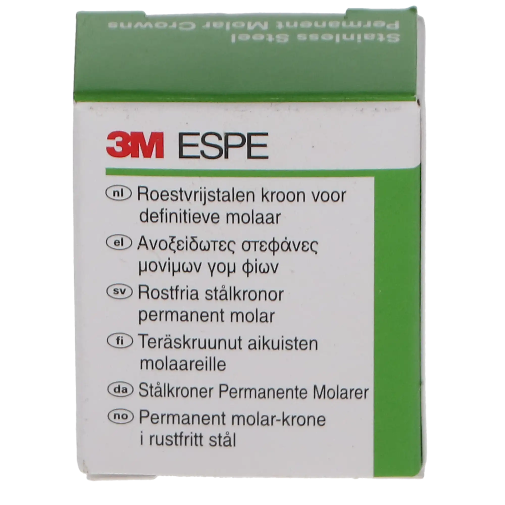 3M ESPE Stainless Steel Permanent Molar Crown, 6UR2, Upper Right First Permanent Molar, Size 2, 5/Box thumbnail 10