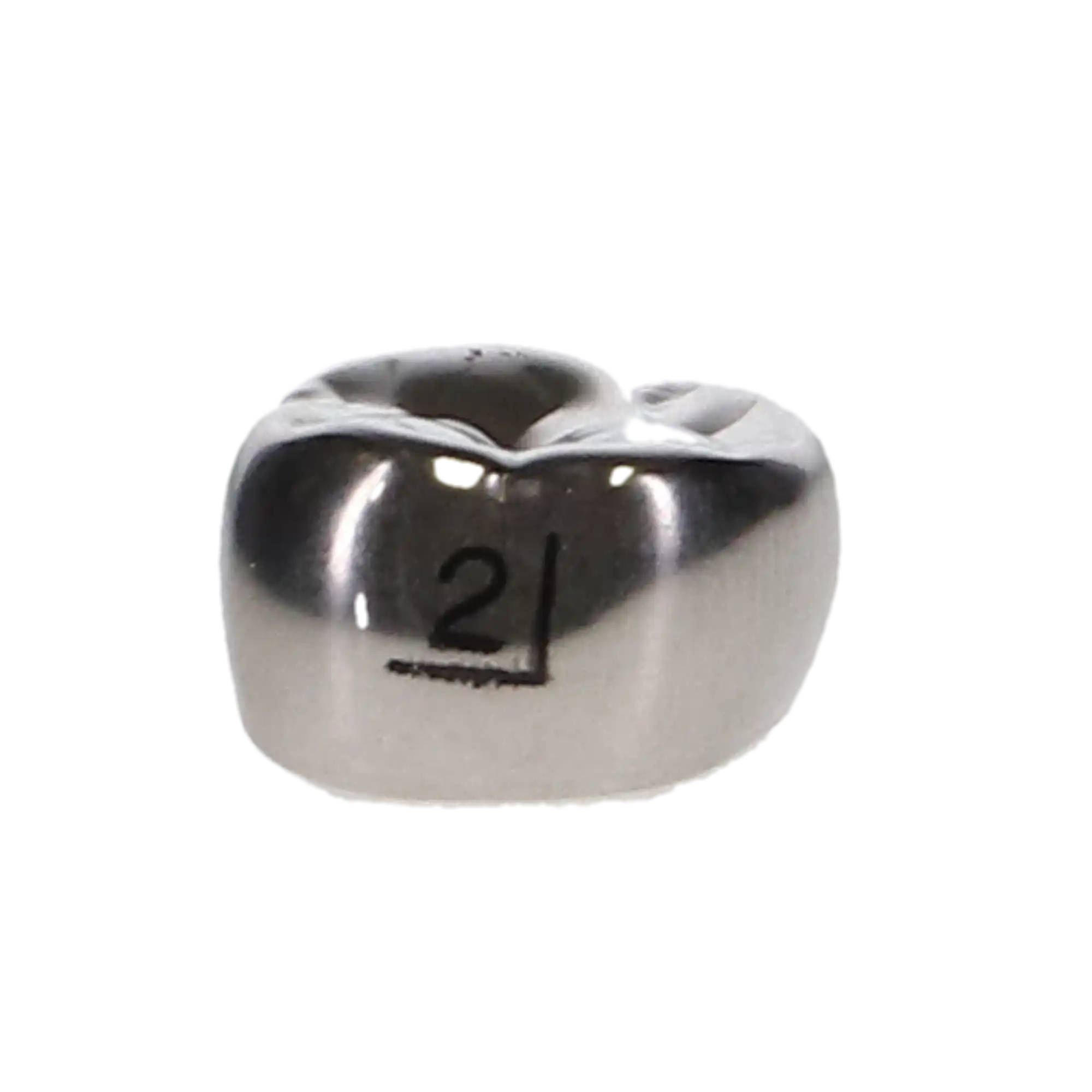 3M ESPE Stainless Steel Permanent Molar Crown, 6UR2, Upper Right First Permanent Molar, Size 2, 5/Box thumbnail 11