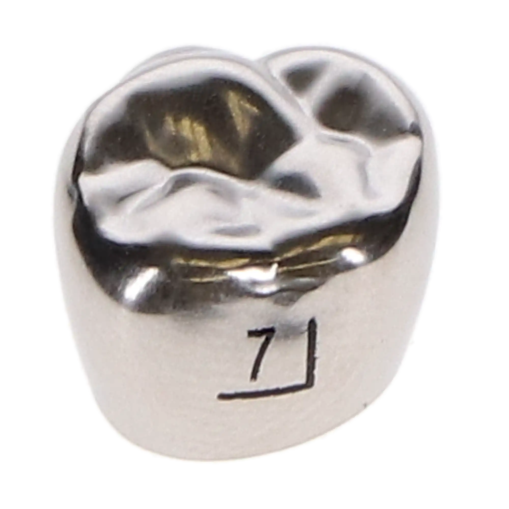 3M ESPE Stainless Steel Permanent Molar Crown, Size 6UR7, Upper Right First Permanent Molar, 5/Box, 6-UR-7 thumbnail 7