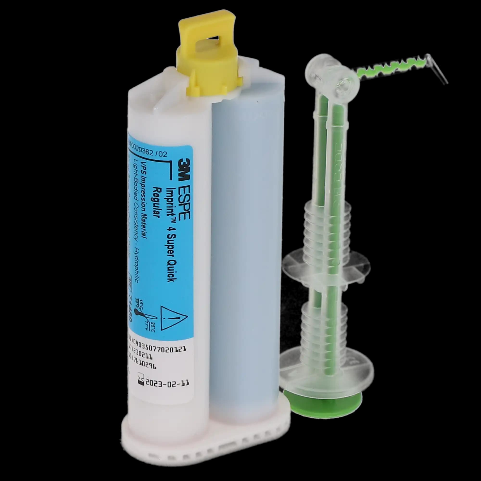3M Imprint 4 Super Quick Regular Body VPS Impression Material Refill, 50 ml Cartridges, Blue, 4/Pk, 71489 thumbnail 2