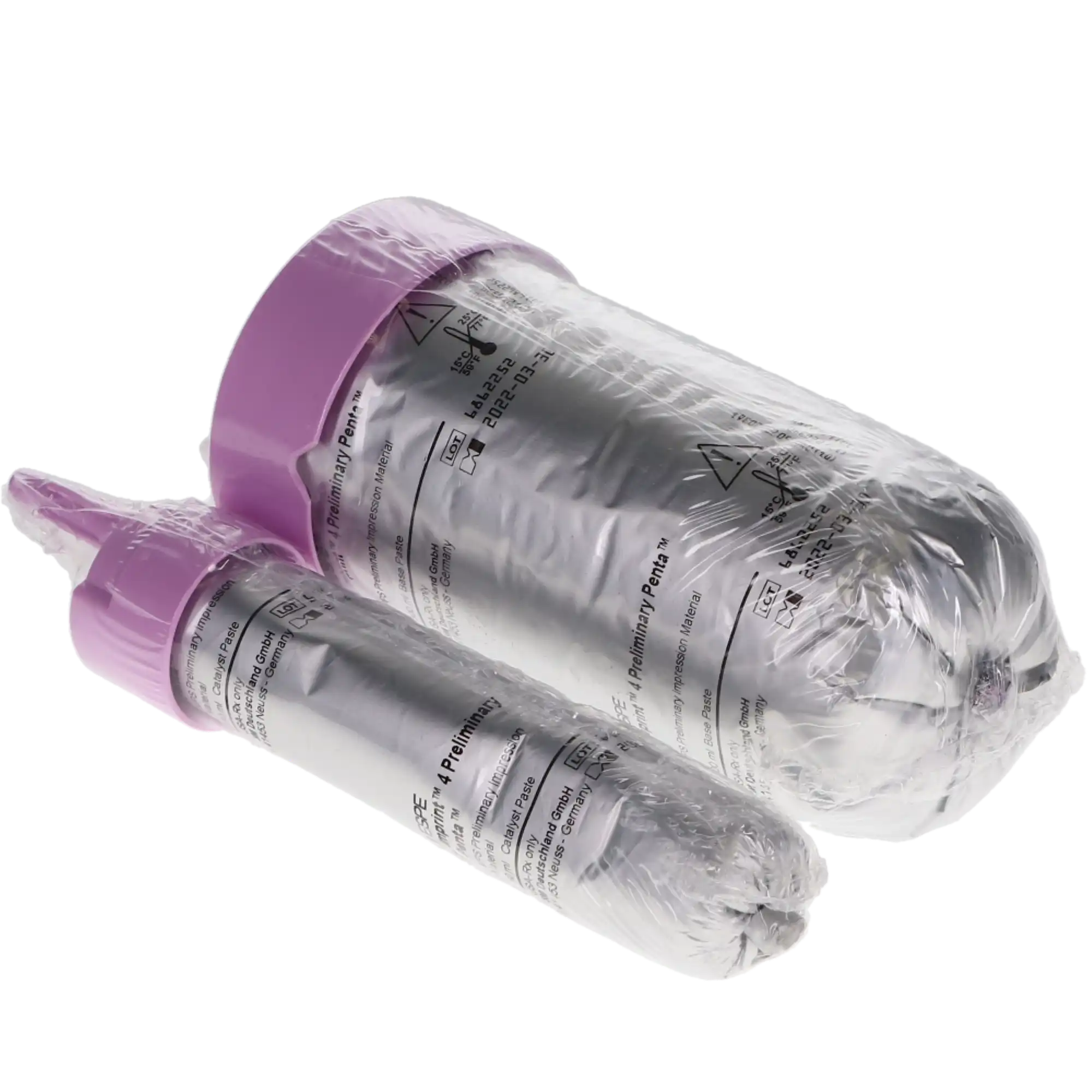 3M Imprint 4 Preliminary Penta VPS Impression Material Refill, Regular Set, Pink, 2 x 300 mL Base Paste + 2 x 60 mL Catalyst, 2/Pk, 71521 thumbnail 2
