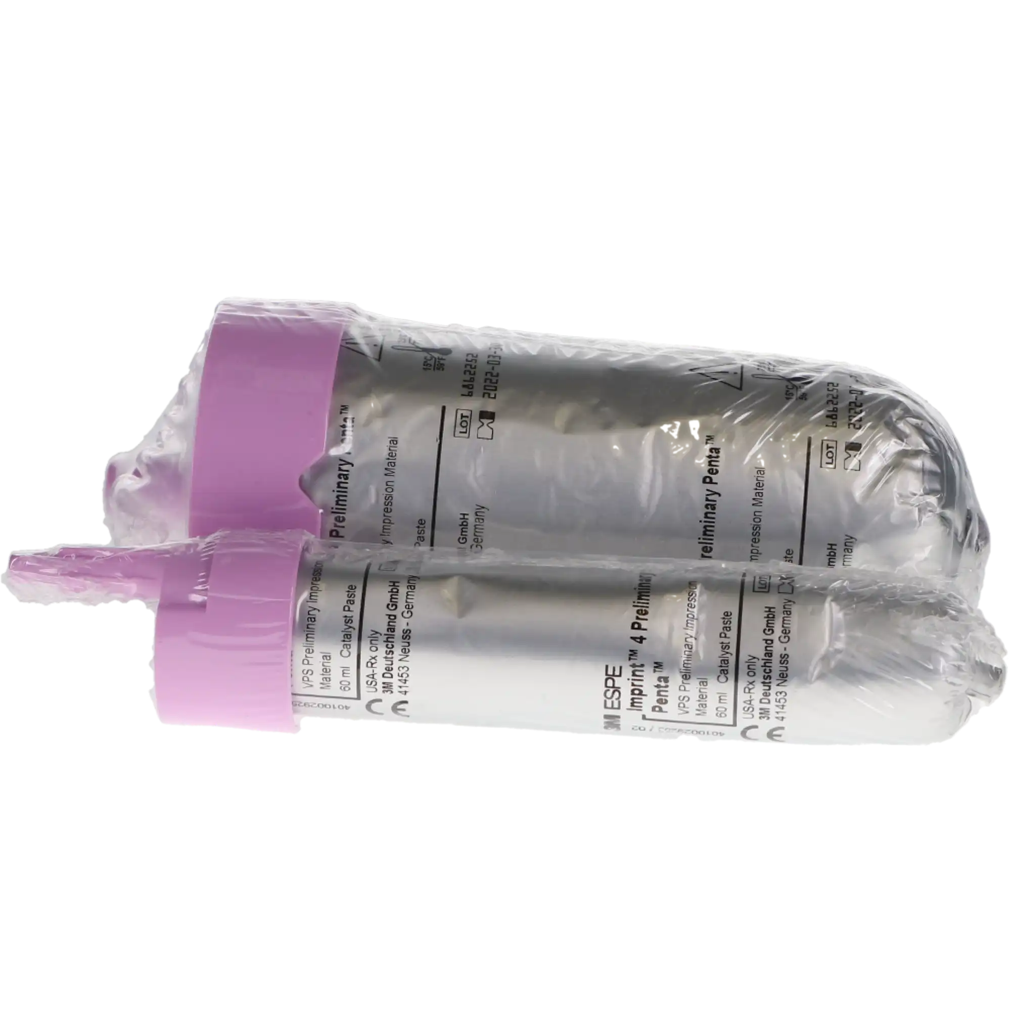 3M Imprint 4 Preliminary Penta VPS Impression Material Refill, Regular Set, Pink, 2 x 300 mL Base Paste + 2 x 60 mL Catalyst, 2/Pk, 71521 thumbnail 6