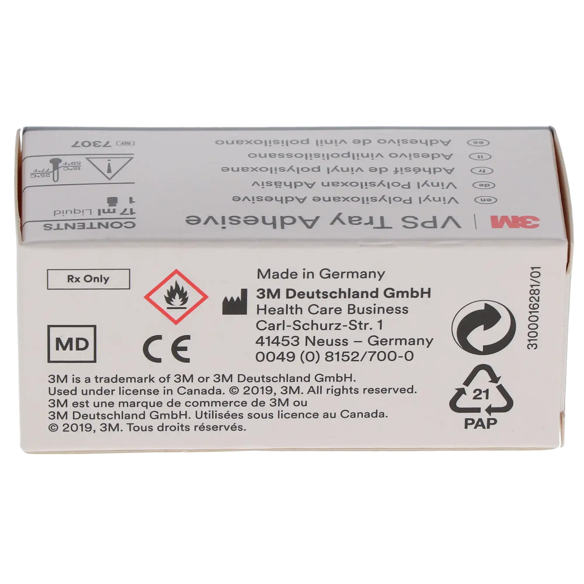3M VPS Tray Adhesive Refill, 17 mL Bottle, 7307 thumbnail 4