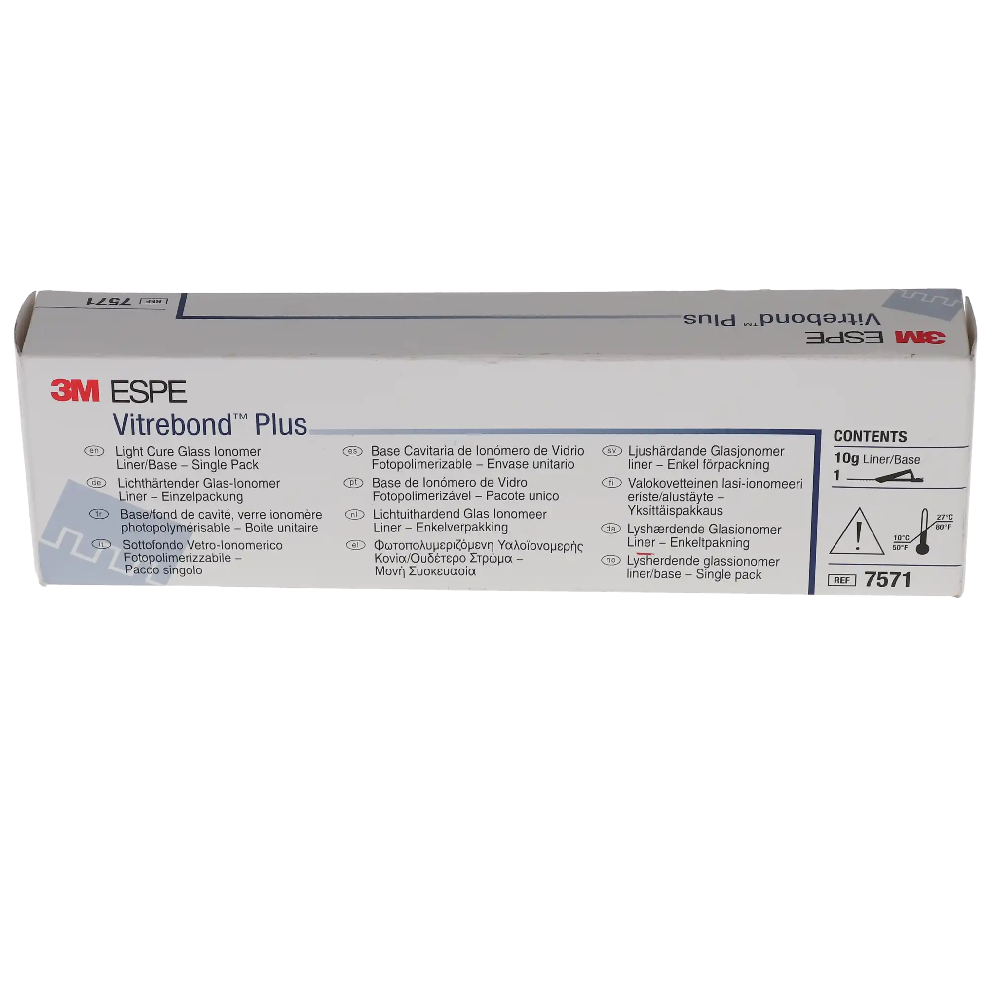 3M Vitrebond Plus Light-Cure Glass Ionomer Liner/Base, Single Pack, 10 g Clicker Dispenser, 7571 thumbnail 9