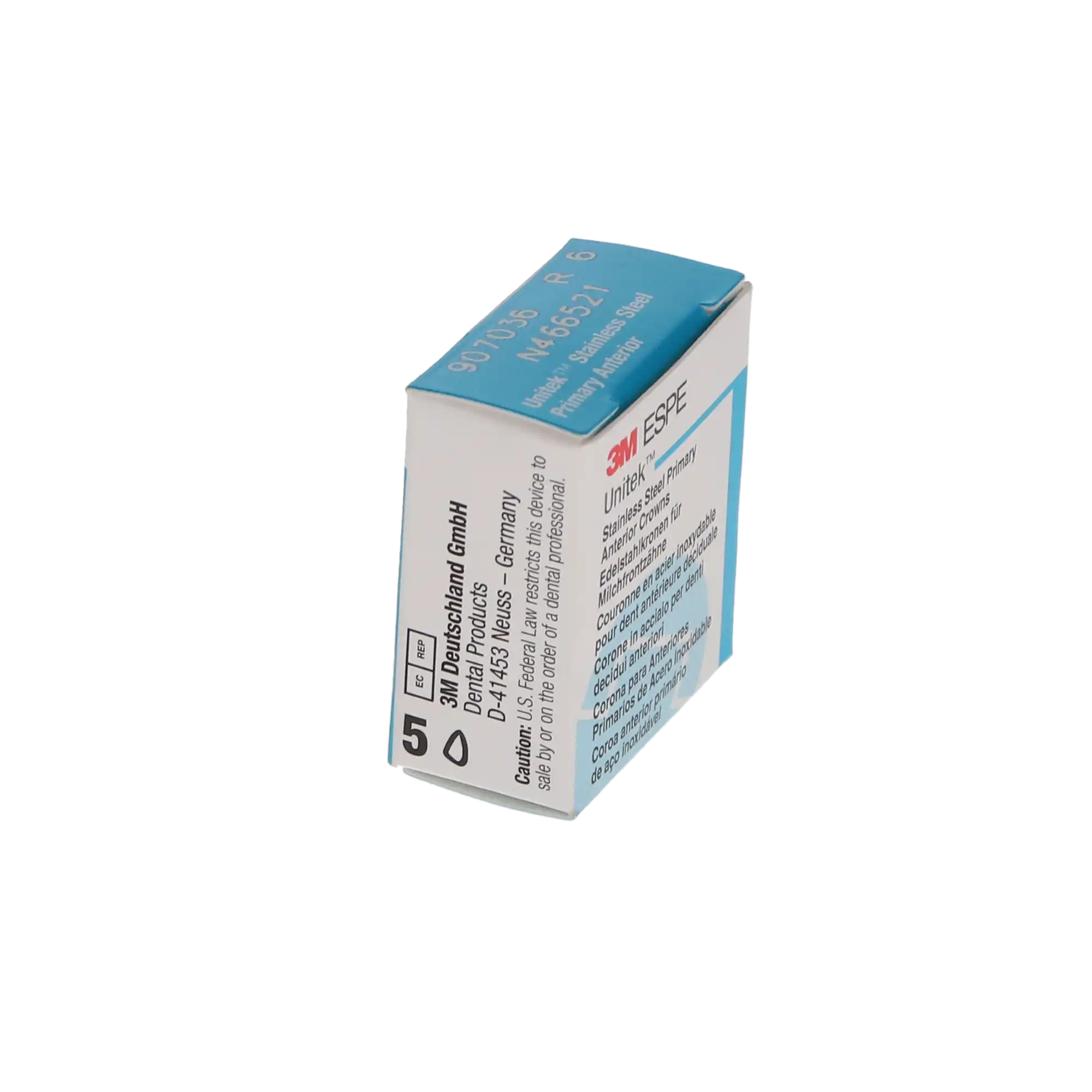 3M Unitek Stainless Steel Primary Anterior Crown, Upper Right Lateral, Size 6 (URL6), 5/Box, 907036 thumbnail 11