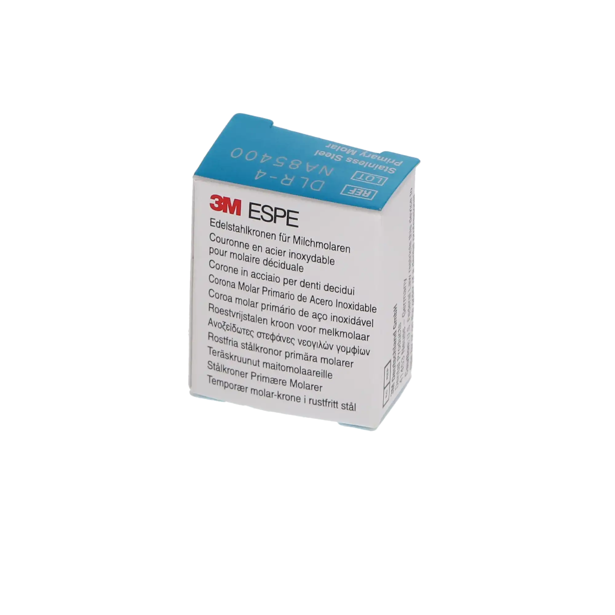 3M ESPE Stainless Steel Primary Molar Crown, DLR4, Lower Right First Primary Molar, Size 4, 5/Box, D-LR-4 thumbnail 5