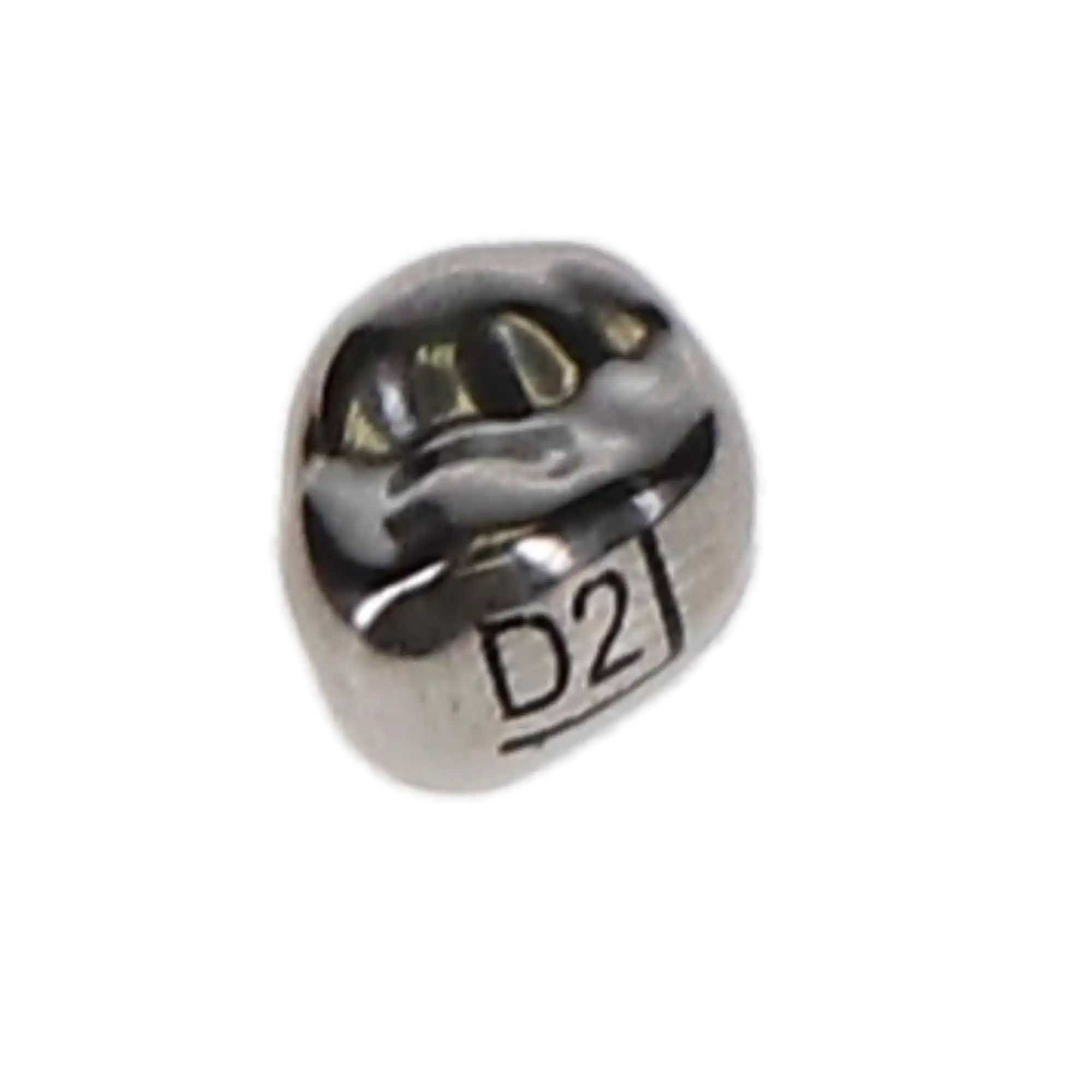 3M ESPE Stainless Steel Primary Molar Crown, DUR2, Upper Right First Primary Molar, Size 2, 5/Box, D-UR-2 thumbnail 2