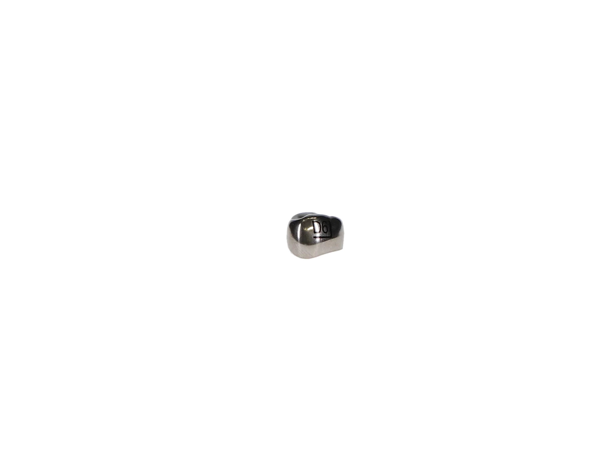 3M ESPE Stainless Steel Primary Molar Crown, First Primary Molar, Upper Right, Size DUR6, 5/Box, D-UR-6 - 3M™ ESPE™ SS Crowns Size DUR6 1st Primary Molar Box of 5 - Image 1