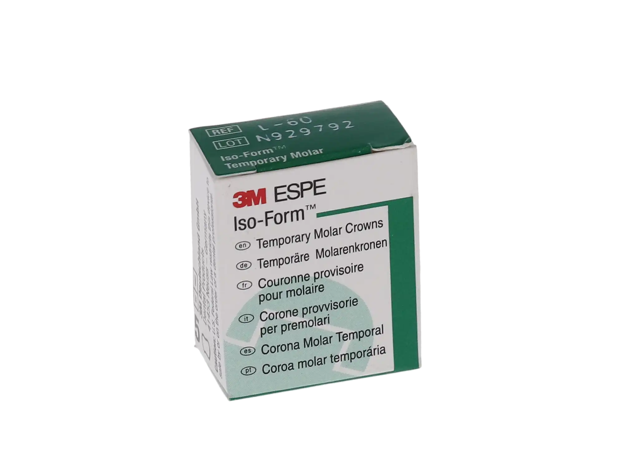 3M Iso-Form Temporary Tin-Silver Molar Crowns, Lower Right First Molar, Size L60, 5/Box, L60 thumbnail 7