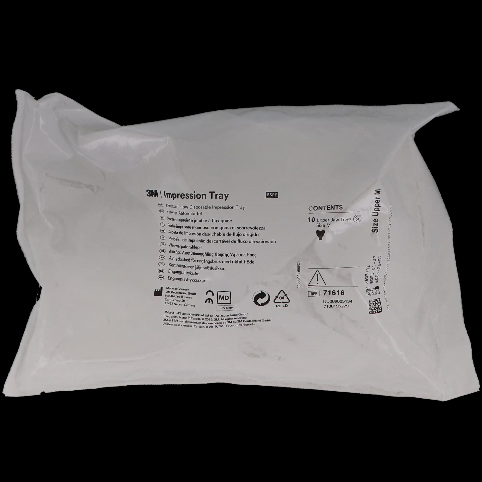 3M Directed Flow Disposable Impression Tray, Upper, Medium, Refill, 10/Pk, 71616 thumbnail 5