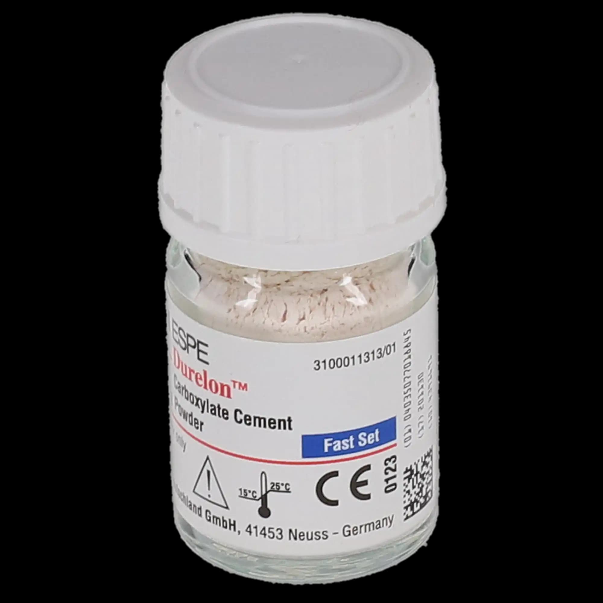 Solventum Durelon Zinc Polycarboxylate Luting Cement Radiopaque, Fast Set, Triple Pack Powder, 3 x 20 g, 38237 thumbnail 4