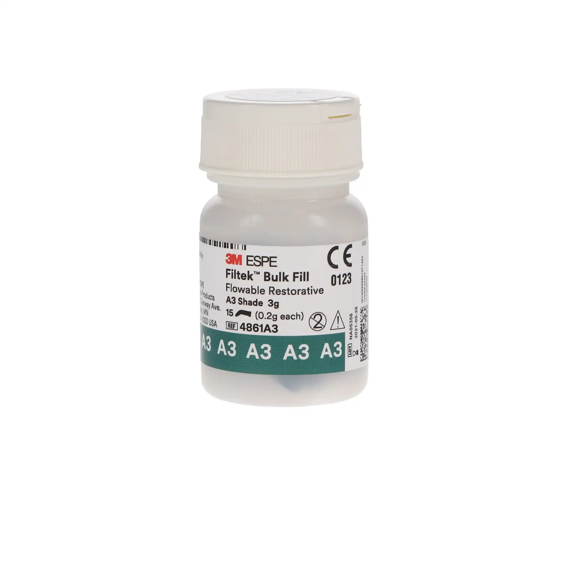 3M Filtek Bulk Fill Flowable Restorative Capsules, Shade A3, 0.2 g, 15/Pk, 4861A3 thumbnail 9