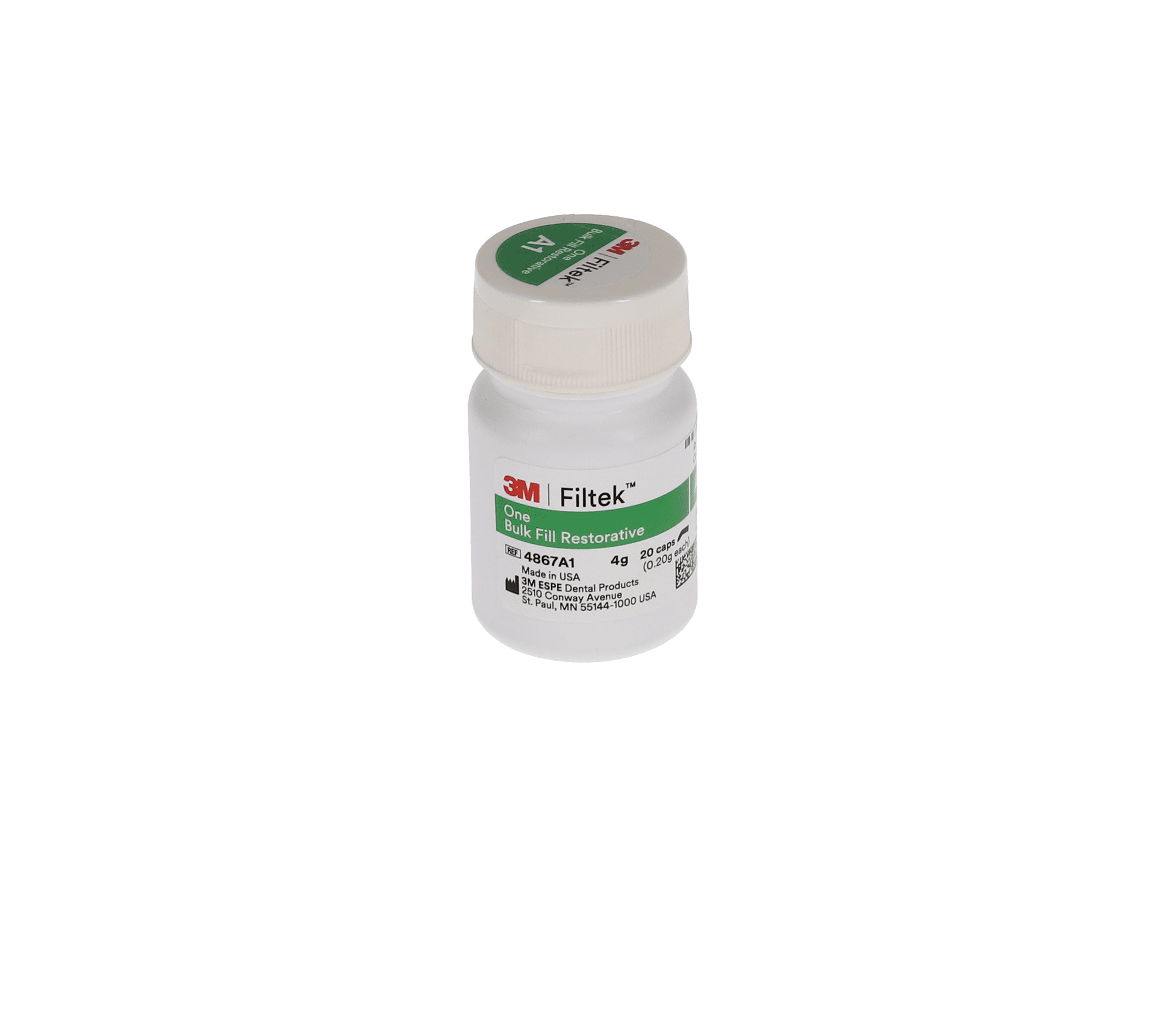 3M Filtek One Bulk Fill Restorative Capsules, Shade A1, 0.2 g, 20/Pk, 4867A1 thumbnail 6
