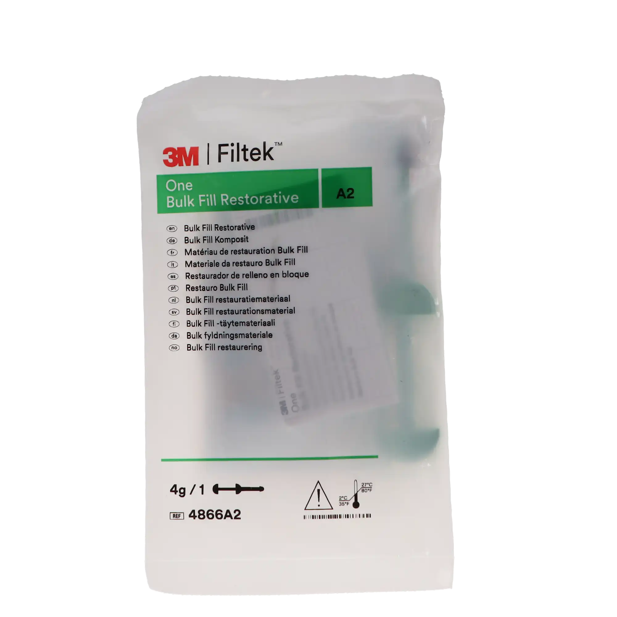 3M Filtek One Bulk Fill Restorative Syringe Refill, A2, 4 g, 4866A2 thumbnail 9
