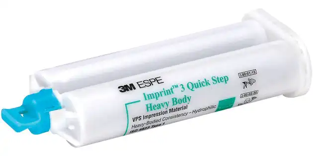 3M Imprint 3 Quick Step VPS Impression Material, Ultra-Regular Body, Refill, 4 x 50 ml Cartridges with 10 Mixing Tips, 36955 thumbnail 2