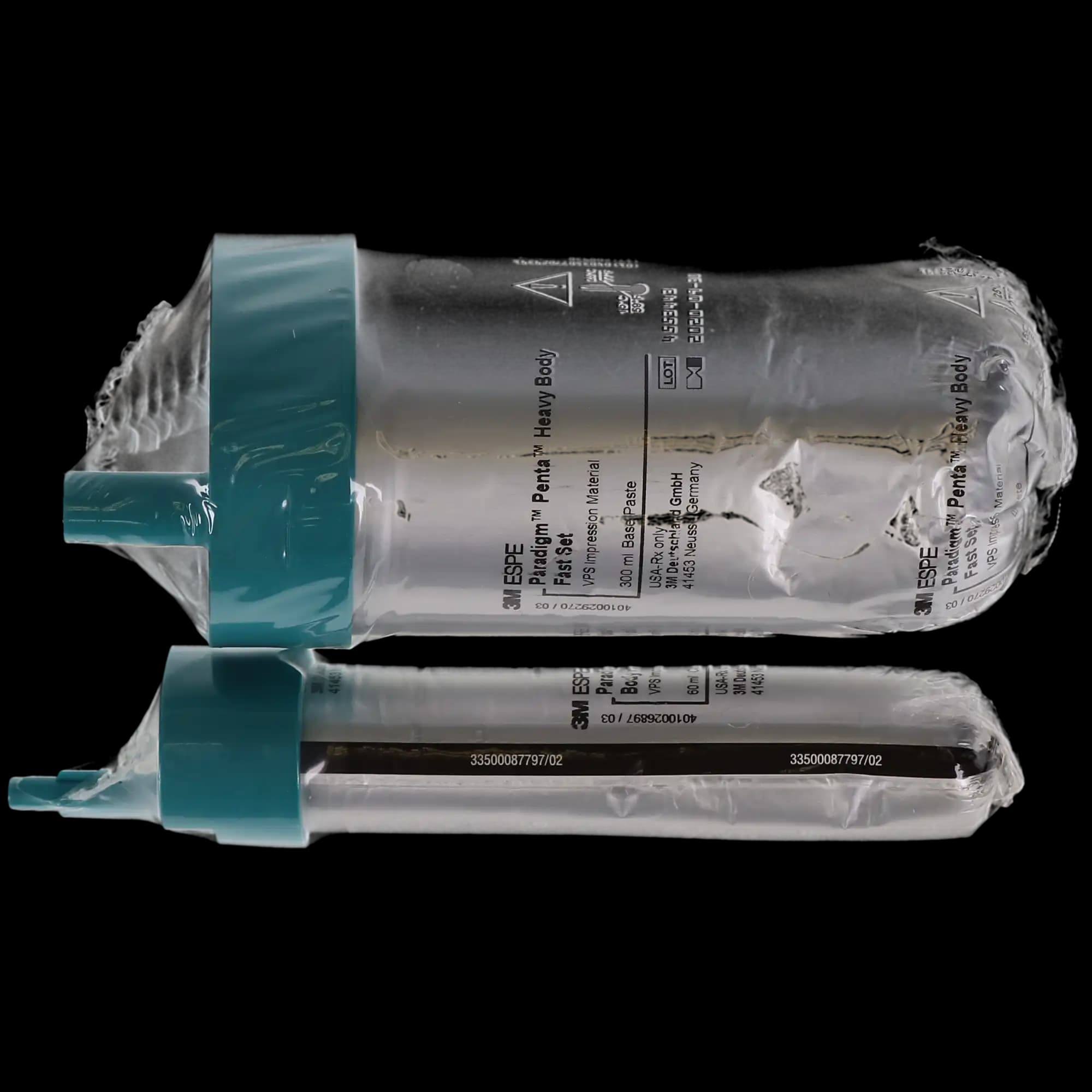 Solventum (3M) Paradigm Penta VPS Impression Material, Heavy Body, Fast Set, Refill, 2 x 300 ml Base + 2 x 60 ml Catalyst, 36717 thumbnail 7