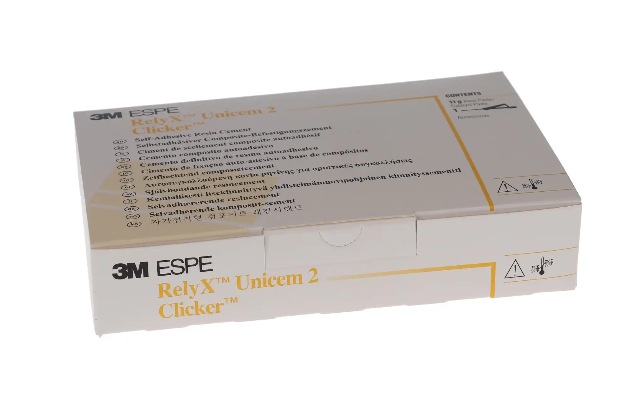 3M RelyX Unicem 2 Self-Adhesive Resin Cement, Clicker Dispenser Refill Kit, Translucent, 11 g, 56874 thumbnail 12