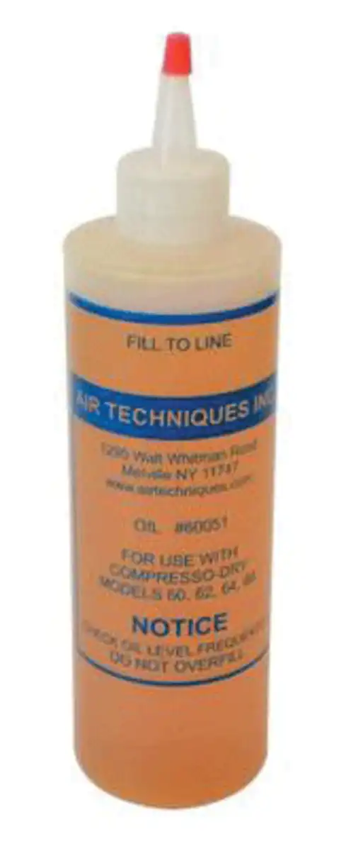 Air Techniques Compressor Oil, 1 Pint (16 oz) Bottle, ISO 100 / SAE 30 / AGMA 3, 60051 thumbnail 2