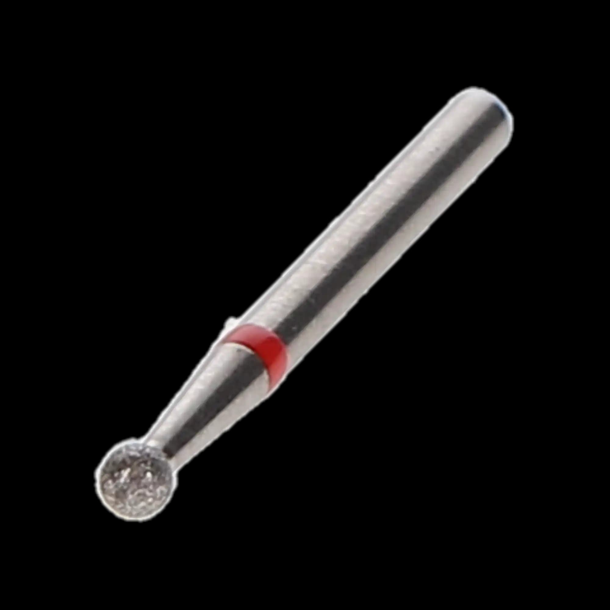 NTI Diamond Bur, FG, Round, #801, 1.8 mm, Fine Grit, Red, 5/Pk, F801-018 thumbnail 2