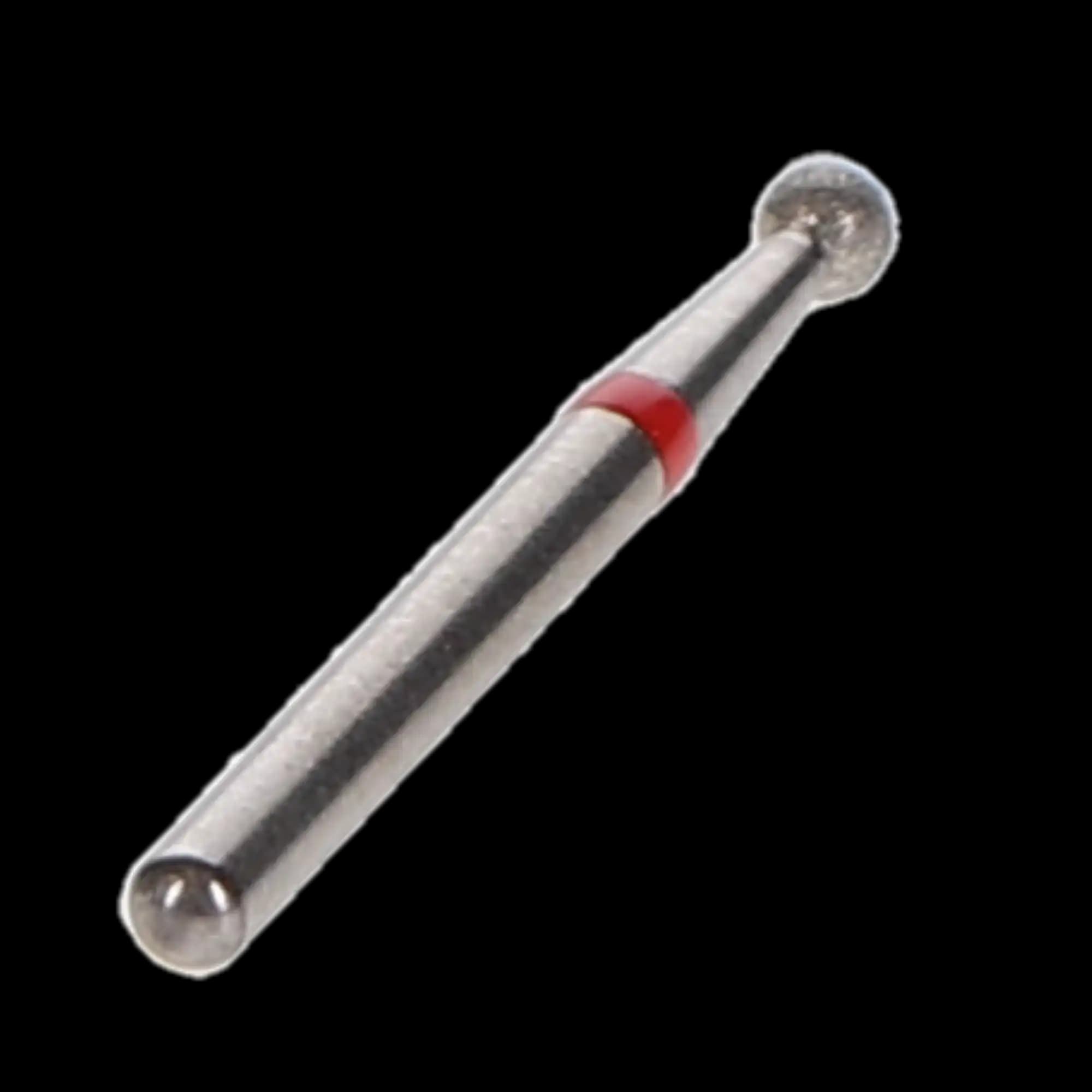 NTI Diamond Bur, FG, Round, #801, 1.8 mm, Fine Grit, Red, 5/Pk, F801-018 thumbnail 3