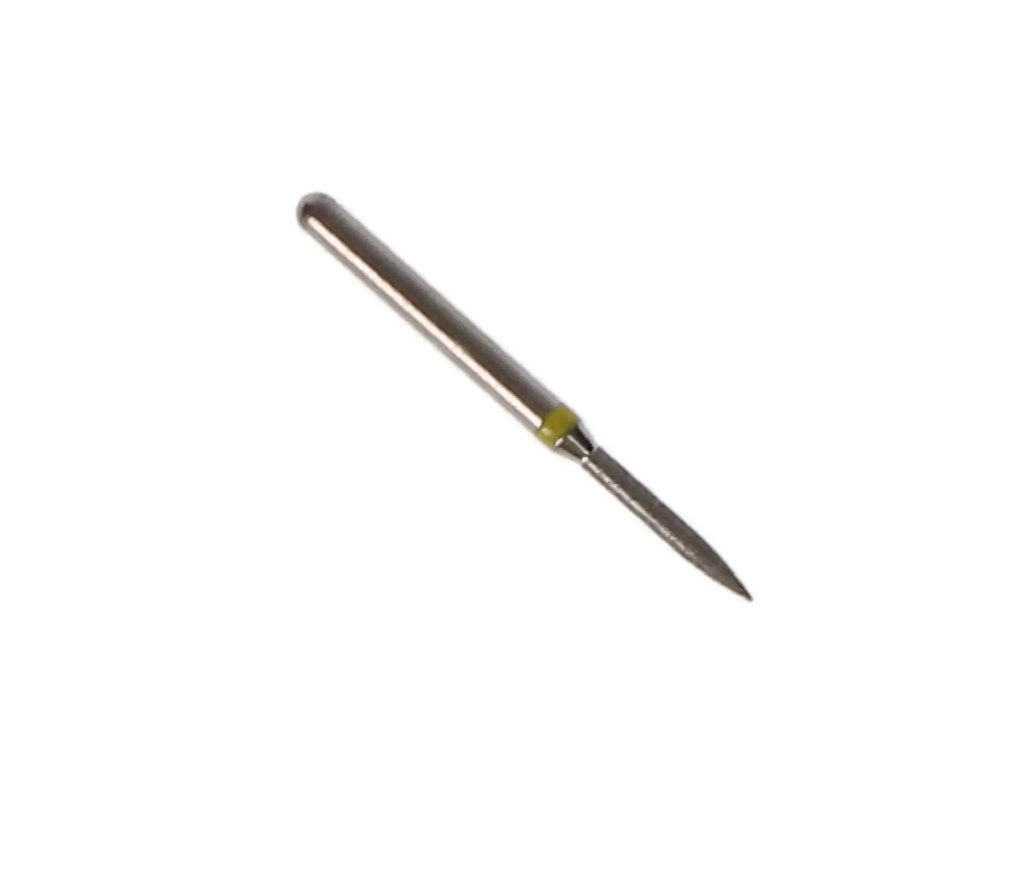 NTI Diamond Bur, FG, Flame, #862-010, 1.0 mm, Super Fine, Yellow, 5/Pk, SF862-010 thumbnail 4