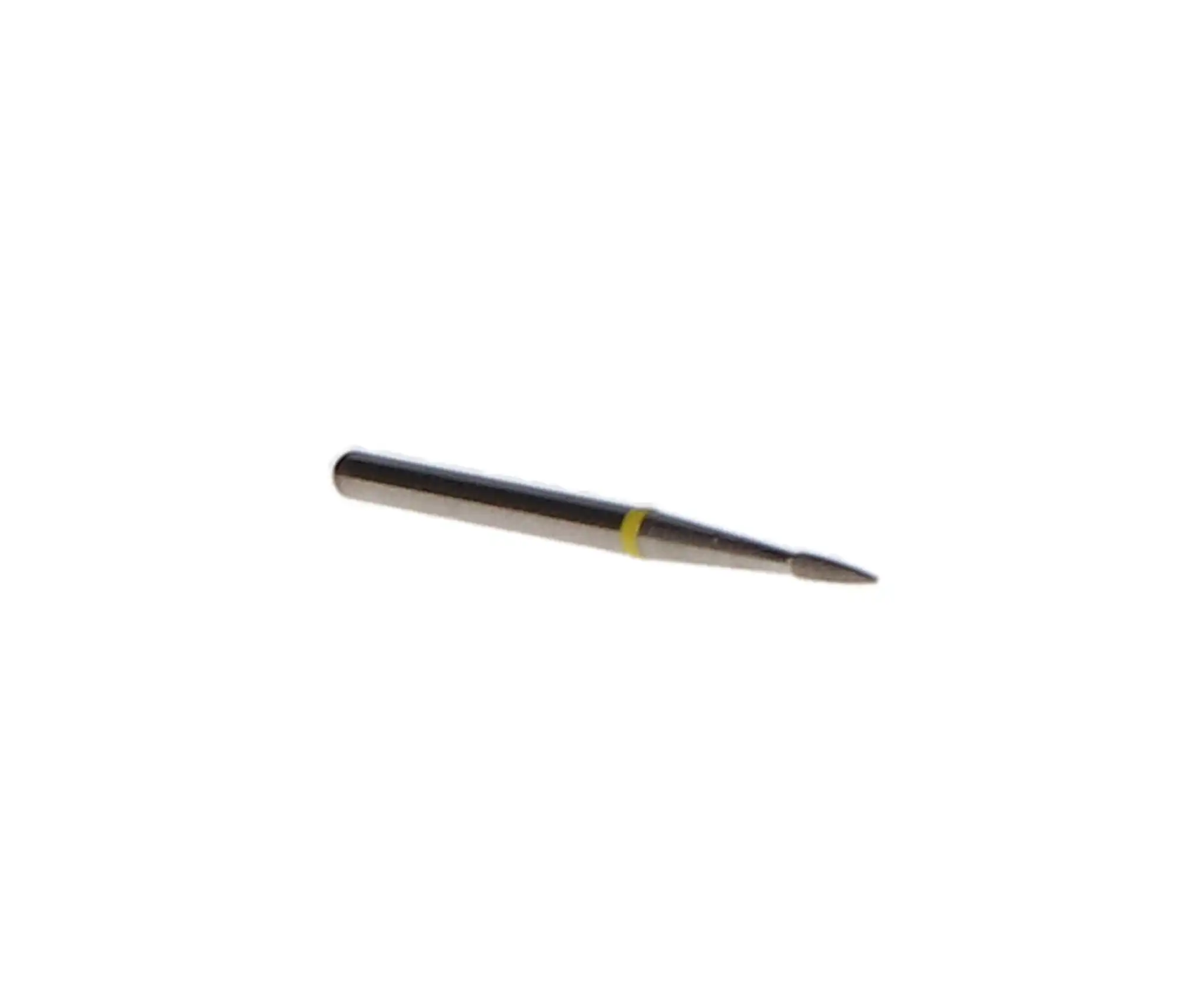 NTI Diamond Bur, FG, Flame, #SF889-009, 0.9 mm, Super Fine, Yellow, 5/Pk thumbnail 2