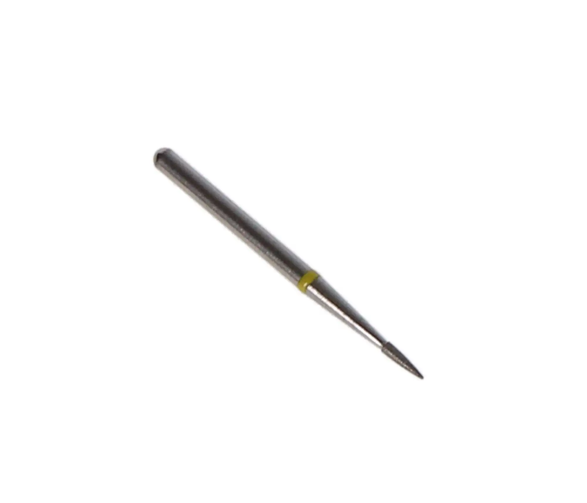 NTI Diamond Bur, FG, Flame, #SF889-009, 0.9 mm, Super Fine, Yellow, 5/Pk thumbnail 4