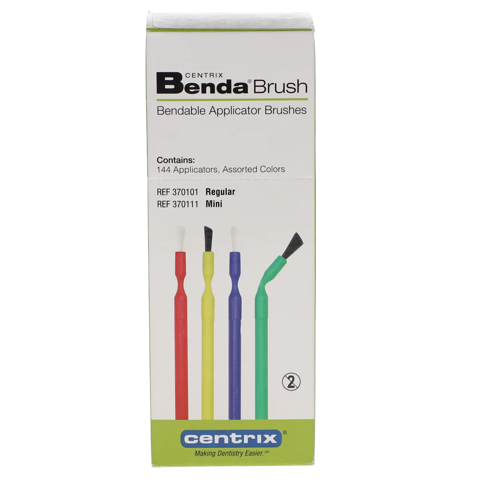 Benda® Brush Mini Disposable Applicator, Fine Point, White Bristles, Assorted Colors, 144/Box, 370111 thumbnail 9