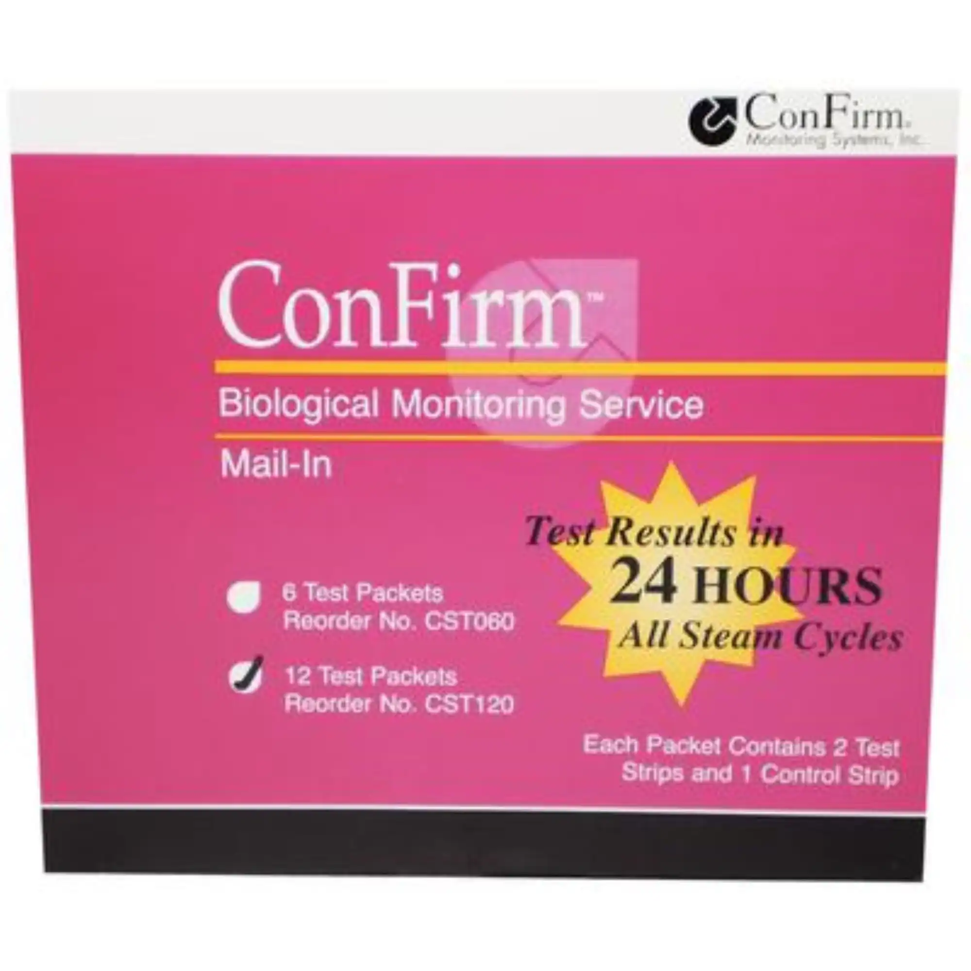 ConFirm Mail-In Sterilizer Monitoring Service, 3 Strip Test, 12 Tests/Box, CST120 thumbnail 5