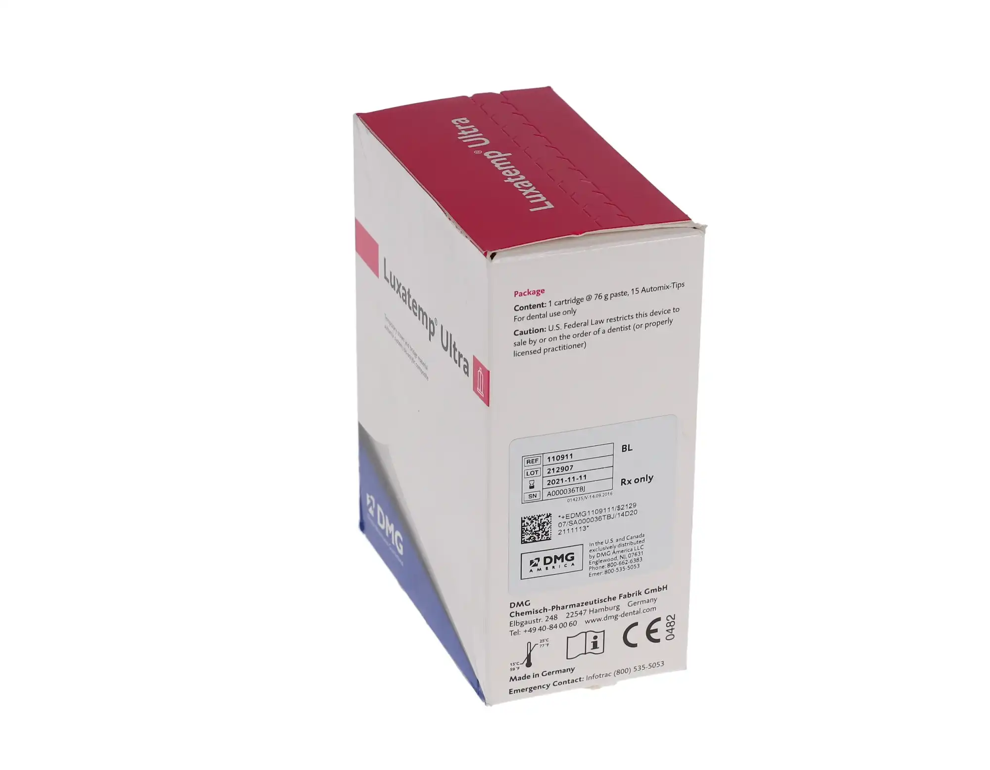 Luxatemp Ultra Automix Temporary Crown & Bridge Material, Bleach Light, 76 g Cartridge with 15 Automix Tips, 110911 thumbnail 11