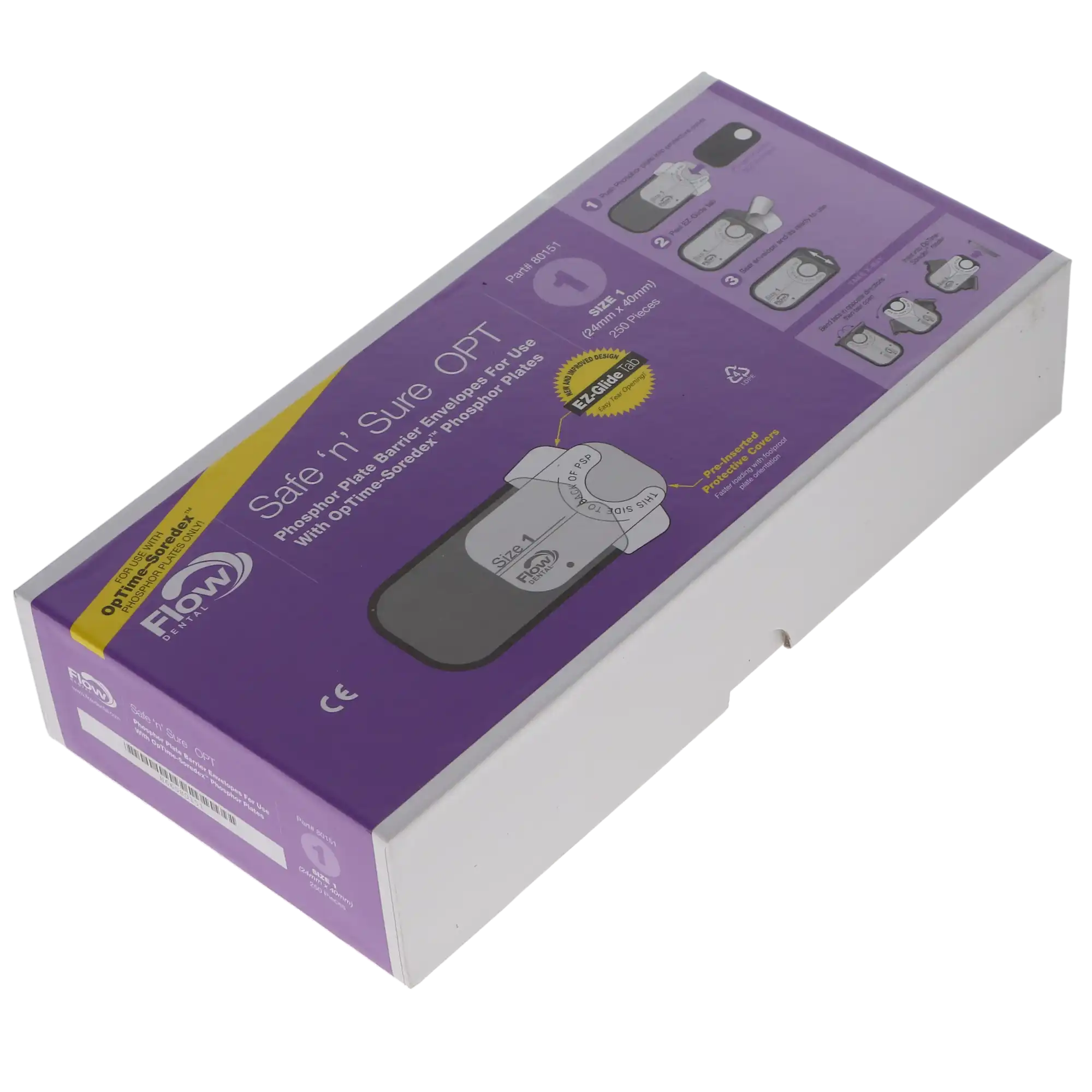 Safe 'n' Sure OPT Phosphor Plate Barrier Envelopes, Size #1, 250/Pk, 80151 thumbnail 5