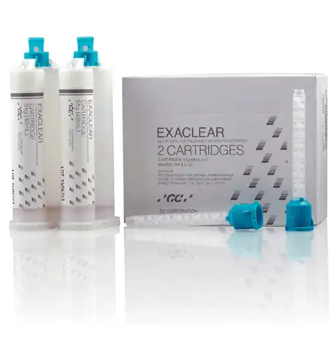 EXACLEAR™ Clear VPS Bite Registration Material, 48 mL Cartridges, Complete Package, 2/Pk, 008482 thumbnail 2