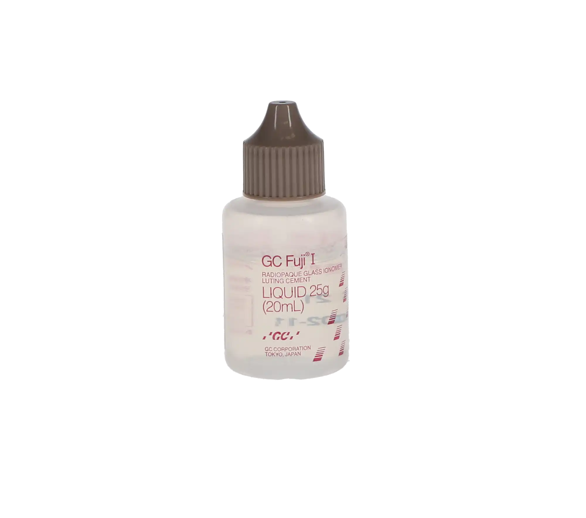 GC Fuji I Glass Ionomer Luting Cement, Liquid Refill, 25 g (20 mL) Bottle, 901009 thumbnail 10