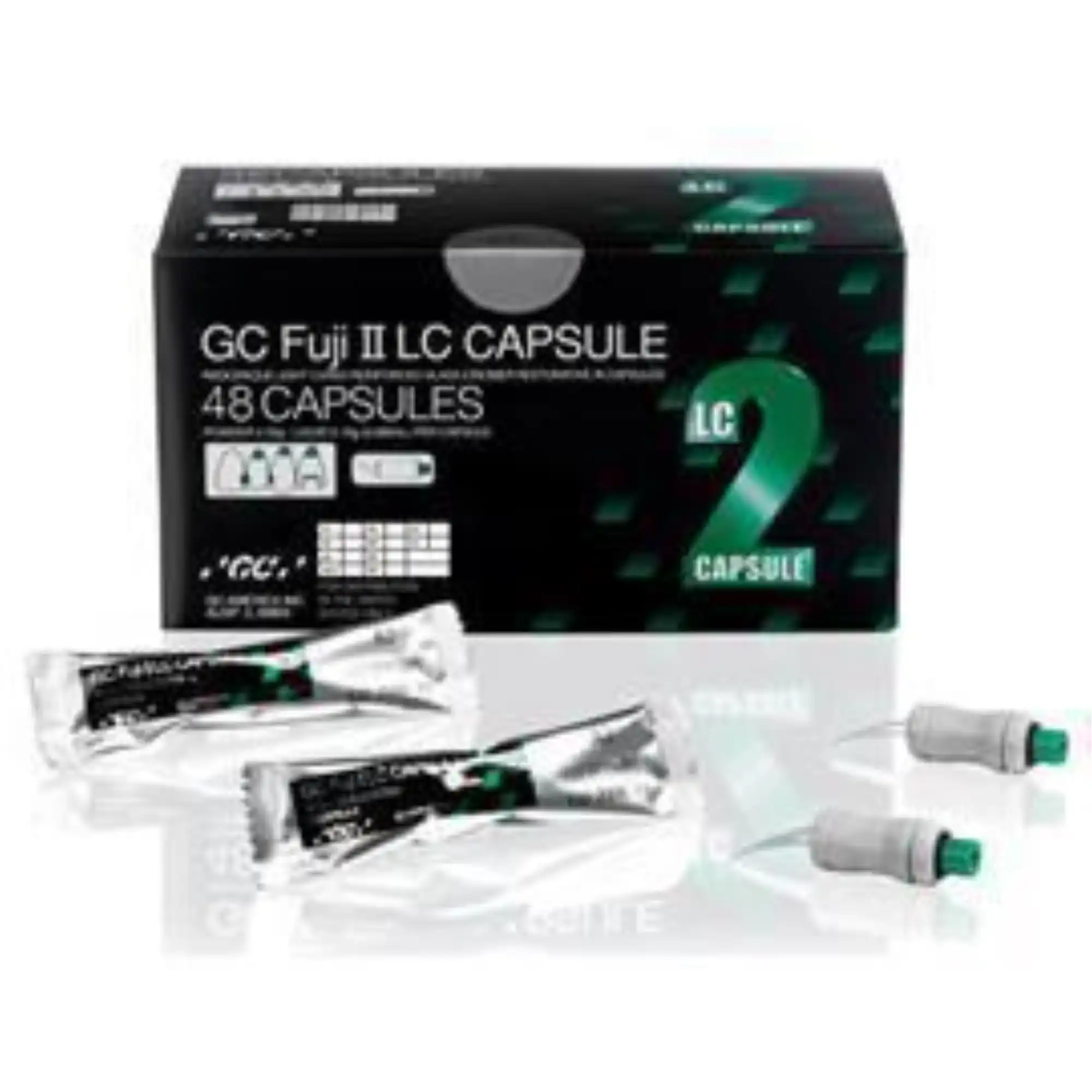 GC Fuji II LC Light-Cure Resin-Reinforced Glass Ionomer Restorative Capsules, Dark Shade Assortment (A3.5, A4, B3, B4, C4), 24/Pk, 425020 thumbnail 8