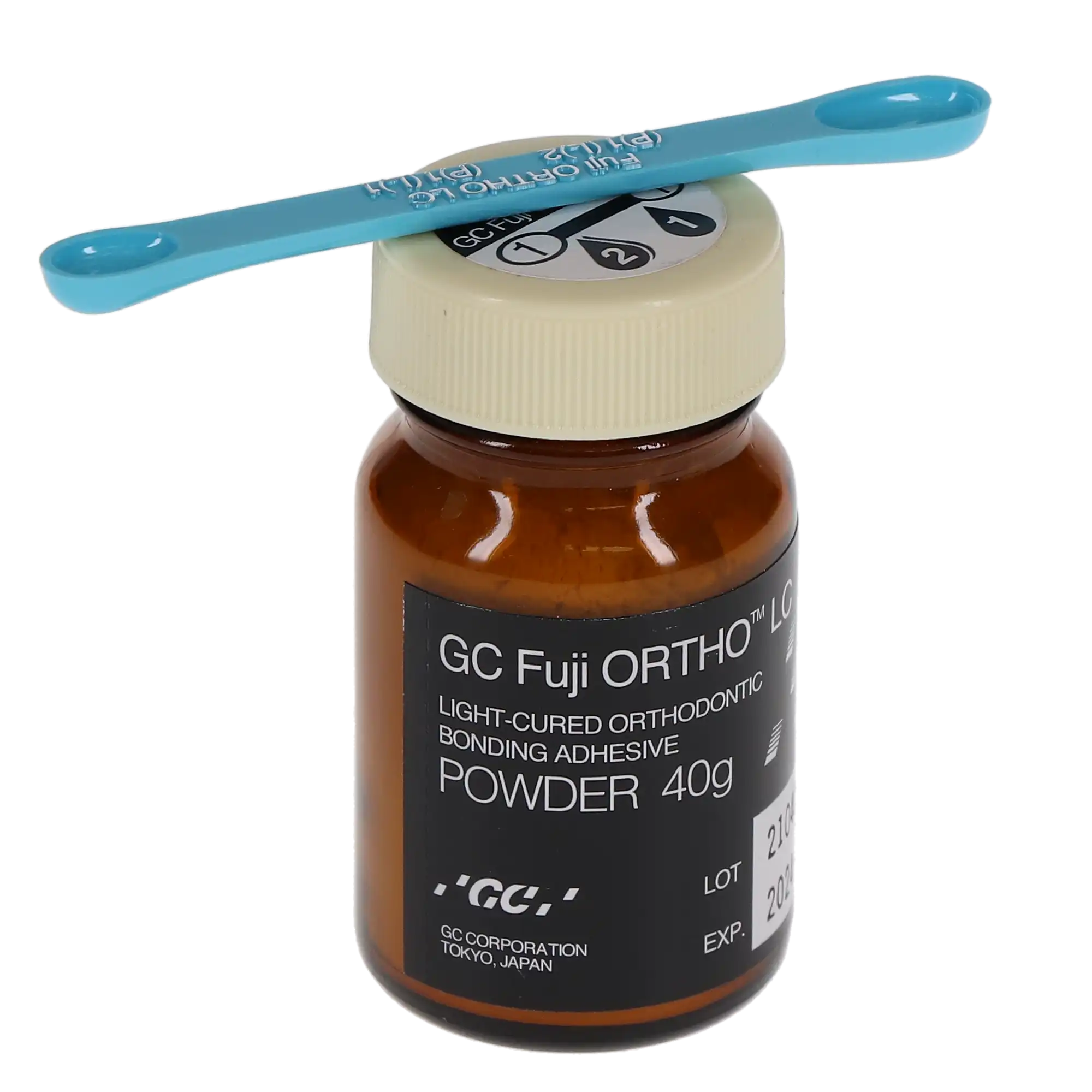 GC Fuji Ortho LC Light-Cure Resin-Reinforced Glass Ionomer Orthodontic Cement, Powder Refill, 40 g Bottle, 000029 thumbnail 10